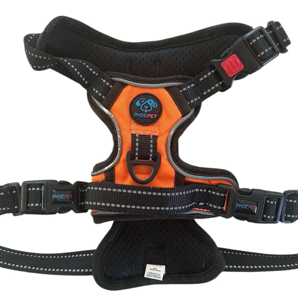 Phoepet small dog harness orange